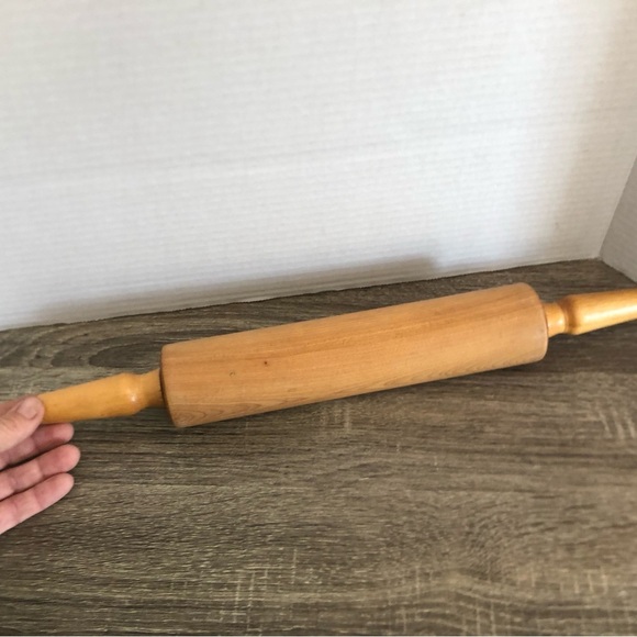 Vtg Baribocraft Solid Wooden Rolling Pin - Picture 4 of 8
